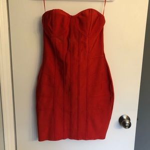 Strapless NWOT bandage dress